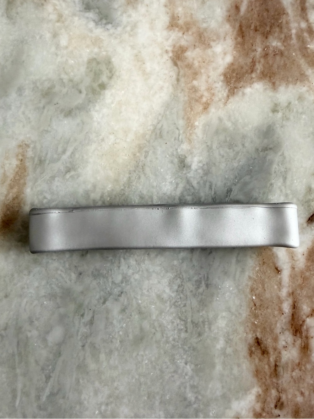 PONY-O Narrow Metallic Silver Ponytail Holder (NWOT)